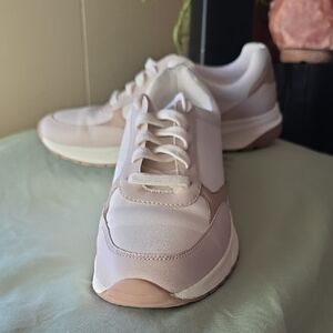 Naturalizer Blush and White Sneakers